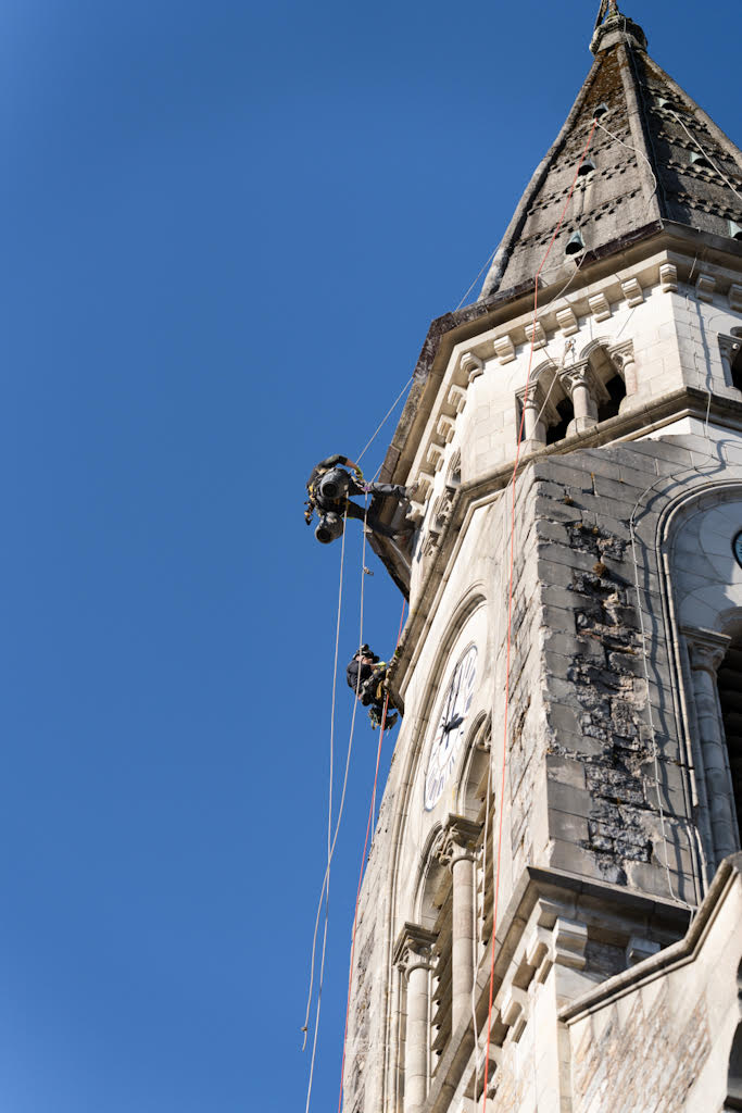 Restauration de monument.